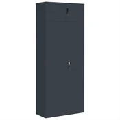 Vidaxl Arhivska omara antracitna 90x40x220 cm jeklo