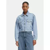 HUGO Jeans jakna Galatea 50557043 Svetlo modra Regular Fit