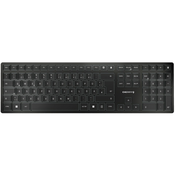 CHERRY KW 9100 SLIM tipkovnica RF Wireless + Bluetooth, nemška QWERTZ, črna
