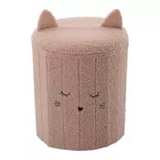 CHOMIK SKLADIŠČNI TABURET S PROSTOROM ZA SHRANJEVANJE 28 x 28 x 34 CM ROZA *4236