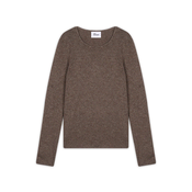 JUST CASHMERE Pulover Joyce  temno rjava