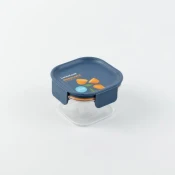 Lock n Lock Posuda za hranu Bsfree Modular Plus 260ml, Kvadratna, Tamnoplava