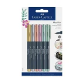 Kovinski markerji Faber-Castell - 6 kosov (set markerjev)