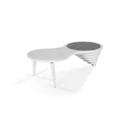 STOCIC ZA KAFU 130/60/40 cm bela