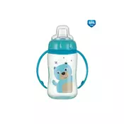 Canpol babies otroška steklenička s silikonskim pitnikom Cute Animals, motiv medvedka