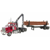 METAL EARTH 3D sestavljanka Western Star 4900SB Log Truck s prikolico (ICONX)