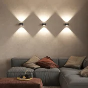 Top Light Puk Maxx Wall, LED, prozorne leče, mat črna - Dnevna soba/jedilnica - Dizajn - črna mat, prozorna - Kovina
