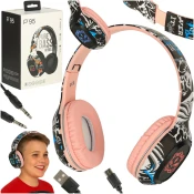 IKONKA Brezžične Bluetooth slušalke z RGB osvetlitvijo in mikrofonom IK-KX3142_1