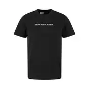 Mister Tee Majica Dream. Believe. Achieve črna/bela