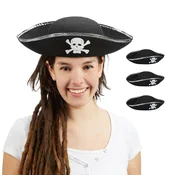 Northix Piratski klobuk 4 kom