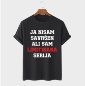 MAFIMI Muška majica Ja nisam savršen ali sam limitirana serija, Crna