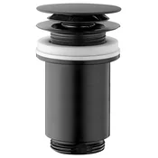 Odpadek za umivalnik 5/4, click-clack, Big Plug, max. 80 mm, črna mat - Črna - Omp Tea - 24 - Medeninasti - 5/4 - 14