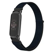 INF Združljiv z Fitbit Luxe - Nastavljiv športni zapestni pas iz najlona Black, (5000116905)