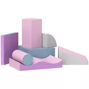 Homestar Set mehkih gradbenih kock 7 kosov 40x40x20 cm večbarvno