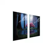 shumee STEKLENA ZAŠČITNA PLOŠČA ZA ŠTEDILNIK 75x52 TREE