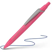 Kemični svinčnik Schneider Reco Neon pink M - modro polnilo