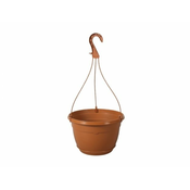 eoshop Cvetlični lonček JAZ TEKEM obešen s plastičnim pladnjem d25cm