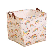 Roza košara za igrače RAINBOW