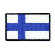 shumee Našitek zastave Finske - majhen - samolepilna podlaga - vezen našitek/značka/emblem