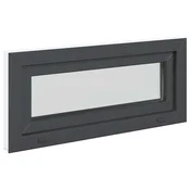 vidaXL Okno za klet RISOR 90 x 40 cm PVC in steklo Antracit
