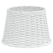 Vidaxl Senčilo za svetilko belo O40x26 cm pleteno