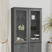 Gornji element za komodu HAMAR tamnosivi 85x35x100 cm borovina