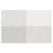 Set of 4 placemats, 45 x 30 cm, white/grey