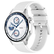 INF Silikonski paš za uro Oppo Watch X2, Oneplus Watch3 White, (22076889)