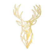 Wallity Zidna dekoracija Red Deer 3, 42x70 cm, Zlatna