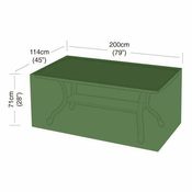 prevleka za pravokotno osemsedežno mizo 200x114x71cm, PE 90g/m2