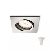 Philips - LED RGBW prigušiva ugradno svetlo DONEGAL 1xGU10/4,8W/230V + daljinski upravljac