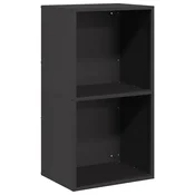 Vidaxl Stojalo za drva črno 40x30x75 cm hladno valjano jeklo