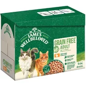 James Wellbeloved Adult Cat Grain Free puretina - 12 x 85 g