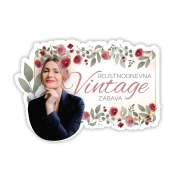 Personal Personalizirana podloga za pod krožnik - Vintage praznovanje