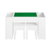 SoBuy SoBuy otroška pisalna miza in stol v beli barvi v skandinavskem slogu, (21123471)