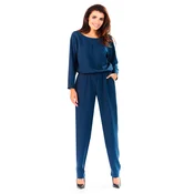 Infinite You Womans Jumpsuit M142 Navy Blue