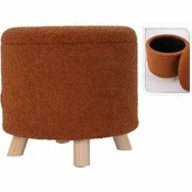HOMESTYLING Stolec s prostorom za shranjevanje TEDDY 40 cm, rjav