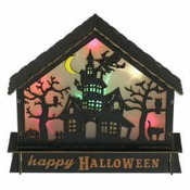 Retlux - LED dekoracija HALLOWEEN LED/2xAA/višebojna ukleta kuca