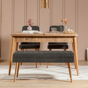 Hanah Home HANAH HOME Vina 1053 - 3 - Anthracite, Atlantic jedilniška garnitura, (20976299)