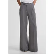 Womens wide-legged trousers grey
