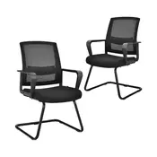 Northix Komplet 2 ergonomskih mrežastih pisarniških stolov 136 kg