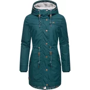 Ragwear Zimska jakna Canny  rjava / zelena / črna / bela