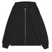 Cropp - Dukserica oversize s kapuljačom - CRNO