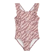 PLAYSHOES Enodelne kopalke zlato-rumena/lila/mauve/bela