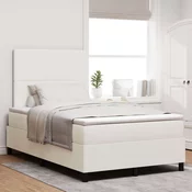 vidaXL vidaXL Zložljiva postelja s vzmetnico Krem 120x200 cm Corduroy tkanina, (22083912)