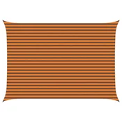 Vidaxl Sončno platno Oranžna in Rjava 5 x 3,5 m 100% poliester Oxford