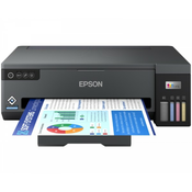 EPSON EcoTank L11050 Color Inkjet Printer - A3 - 4800 x 1200 dpi - 15 ppm (mono) / 8 ppm (color) - 100 sheets capacity - USB, Wi-Fi - Black