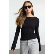 Trendyol Milla Ženska bluza Twoaw25Bz00244, Crna