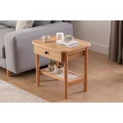 Hanah Home Nocni ormaric Daisy Drawer, 55x45x55 cm, Smeda