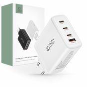 OMREŽNI POLNILEC TECH-PROTECT NC100W-GAN 4-PORT NETWORK CHARGER PD100W/QC3.0 WHITE